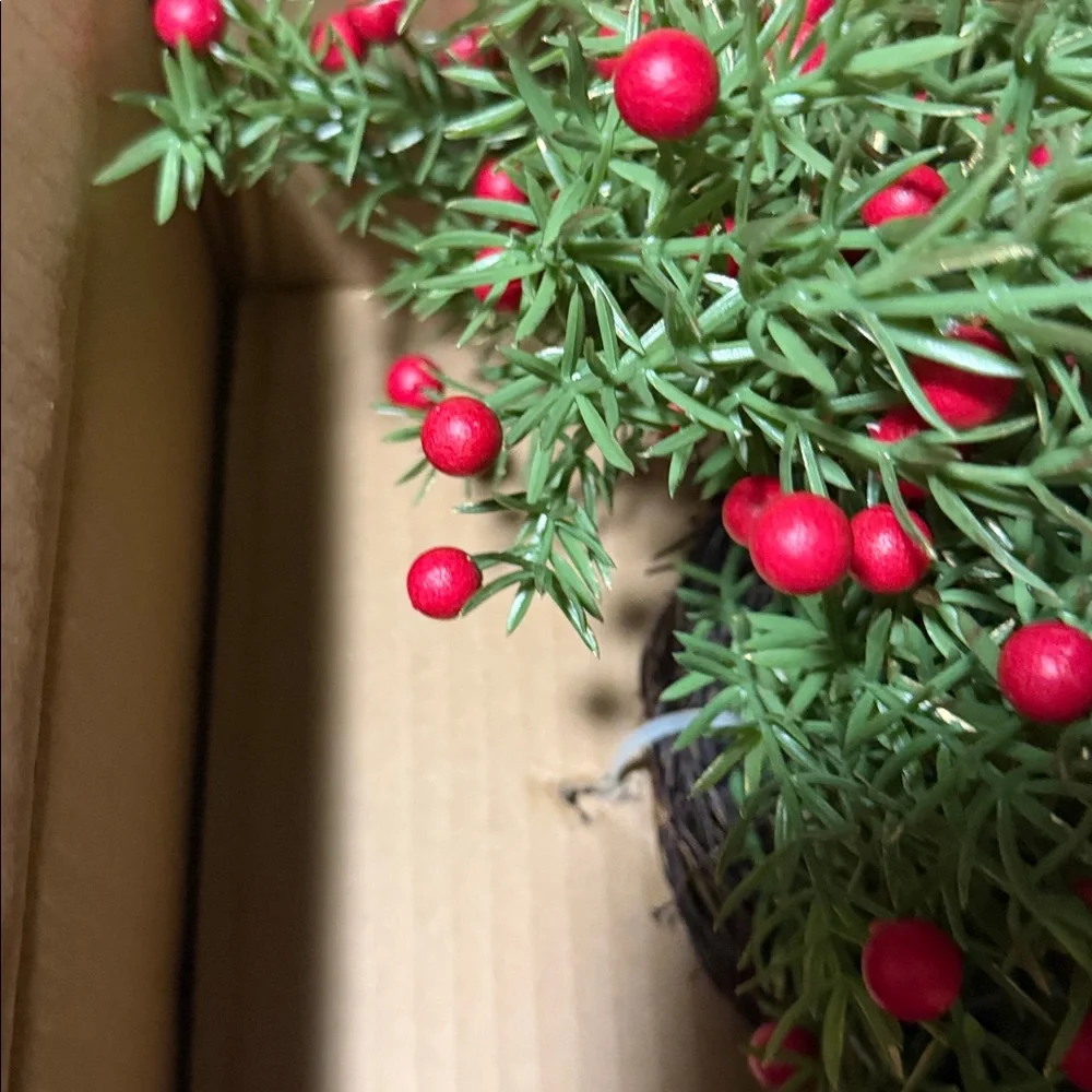 Grandin Road Hempstead Berry Garland 6ft. BNIB